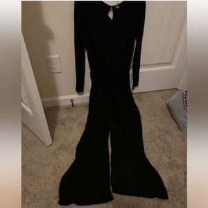 black jumpsuit